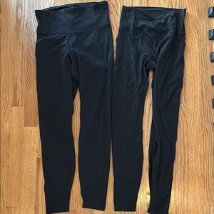 all in motion black leggings two pairs EUC